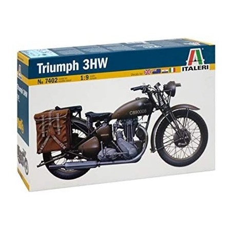 Maqueta de plástico Moto Militar Italeri TRIUMPH 3HW 1/9