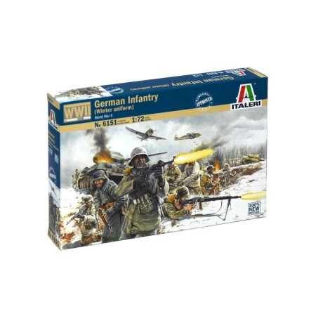 Kit 36 Soldados Infantería Alemana Italeri 1/72 (Uniforme de invierno)