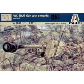 Kit Arma PAK 40 y 12 Soldados Alemanes Italeri 1/72
