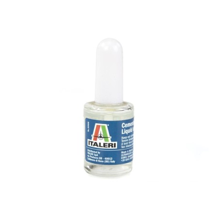 Pegamento Líquido Italeri con pincel fino para modelismo de plástico (15ml)