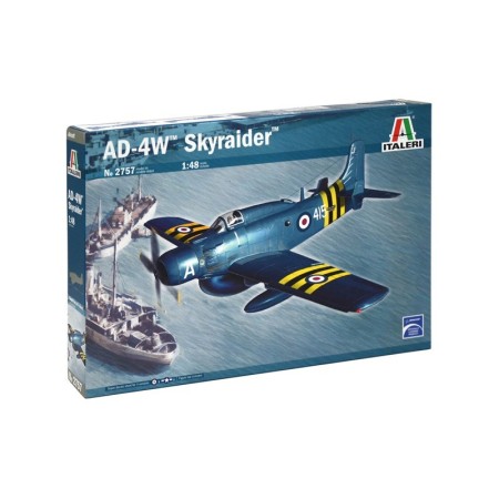 Maqueta Avión Militar Italeri Aircraft AD-4W SKYRAIDER 1/72