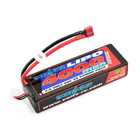 Batería Lipo Voltz 7,4V 4000mAh 50C Hardcase (T-Dean)