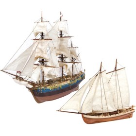 Pack Barco de madera y Bote Occre Bounty