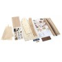 Pack Barco de Madera Occre POLARIS 1/50 (con velas) con 8 accesorios