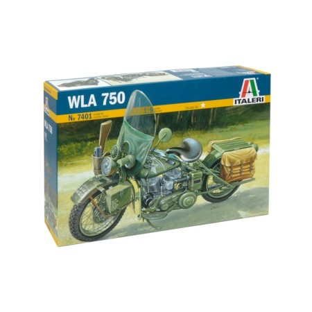 Maqueta Moto Militar WLA 750 1/9