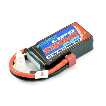 Batería LiPO Voltz 11,1V-1300mAh 30C Hardcase (T-Dean)