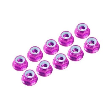 Kit de 10 tuercas autoblocantes aluminio M4 Flange Ultimate Racing