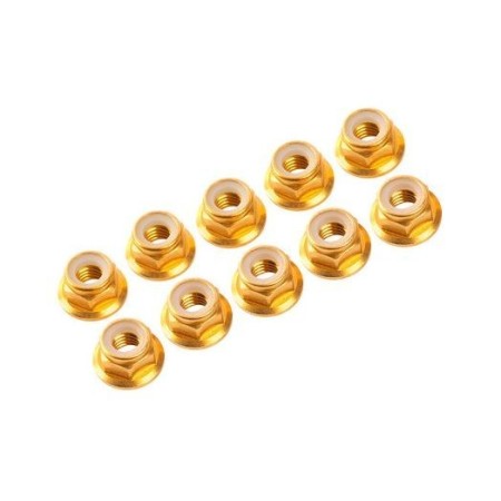 Kit de 10 tuercas autoblocantes aluminio M4 Flange Ultimate Racing