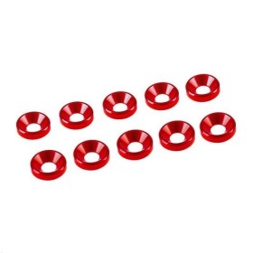 Kit de 10 arandelas cónicas aluminio M3 Ultimate Racing para RC