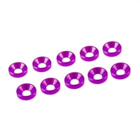 Kit de 10 arandelas cónicas aluminio M4 Ultimate Racing para RC