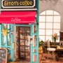 Maqueta madera DIY Simon's Coffee Shop Robotime 1/24