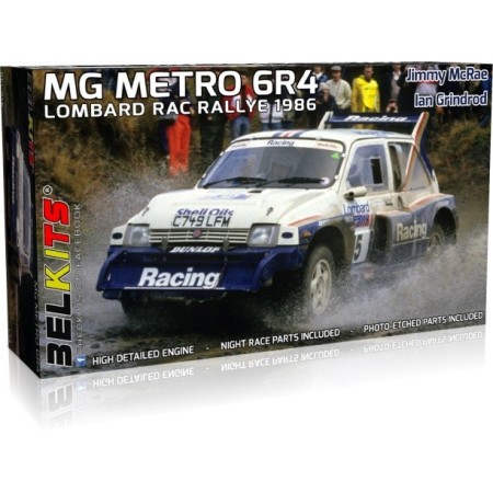 Maqueta BELKITS Coche MG Metro 6R4 Lombard RAC Rally 1986 1/24