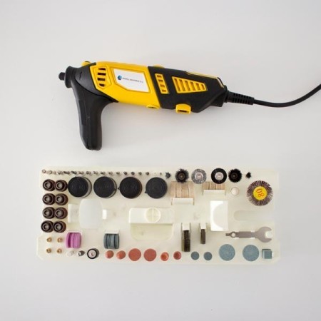 Mini Taladro Amoladora FEWELL con 190 accesorios para modelismo