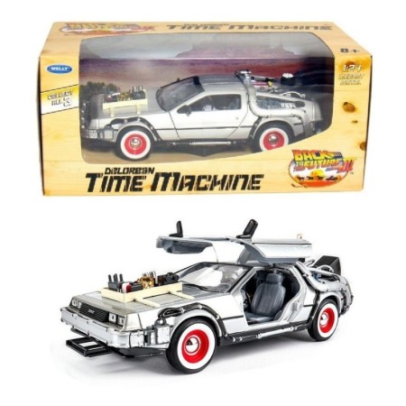 Coche en miniatura Delorean Regreso al Futuro III 1/24