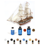 Pack Maqueta Barco Occre BEAGLE con pinturas, tintes y barniz