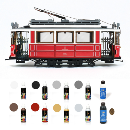 Pack Tranvía Occre ISTANBUL con pinturas, tinte y barniz