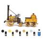 Pack Locomotora Occre ROCKET con pinturas y barniz