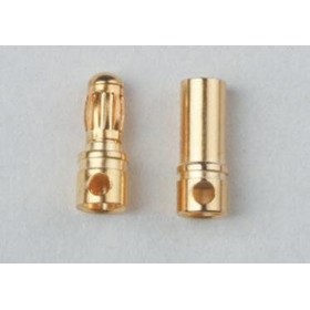 PAREJA DE CONECTORES ORO 3,5 MM