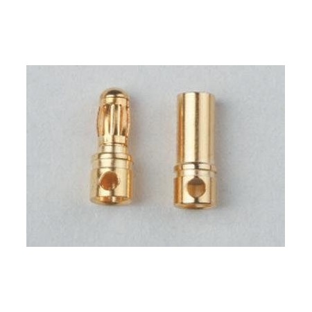 PAREJA DE CONECTORES ORO 3,5 MM