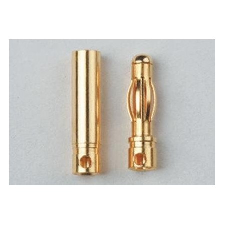 PAREJA DE CONECTORES ORO 4 MM