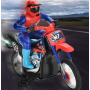 Moto teledirigida con humo, luz y sonido 1/10 20Km/h