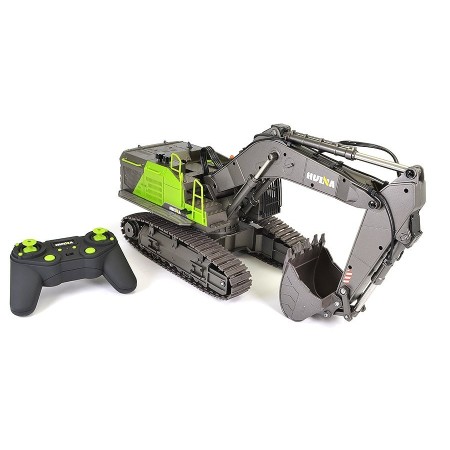 Excavadora RC Huina Verde 1/14 (Pala Metálica)