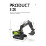 Excavadora RC Huina Verde 1/14 (Pala Metálica)