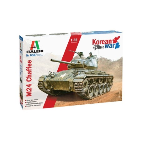 Maqueta de Tanque Italeri Chaffee M24 Korean War 1/35