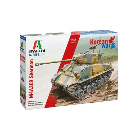 Maqueta de Tanque Italeri Sherman M4A3E8 Korean War 1/35