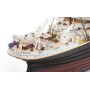 Pack Barco de madera OCCRE RMS Titanic 1/300 con pinturas, tinte y barniz