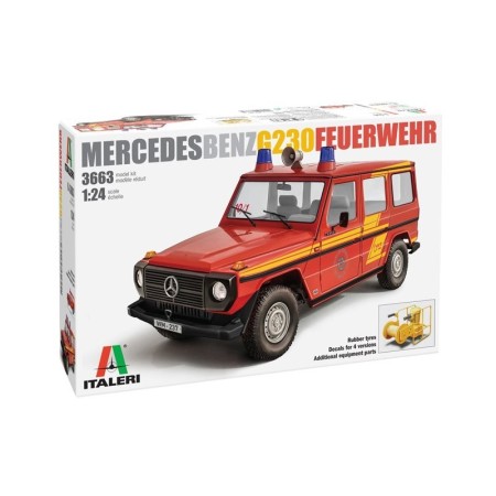 Maqueta Coche Italeri Mercedes Benz G230 Bomberos 1/24