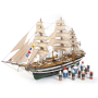Pack Maqueta Amerigo Vespucci con pinturas, tintes y barniz