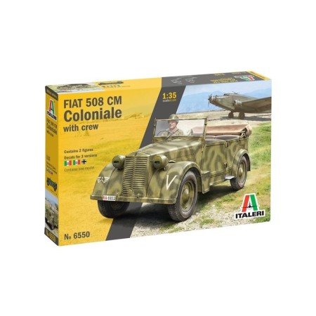Vehículo Militar Fiat 508 CM con dos figuras caja