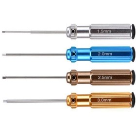 Juego de 4 Destornilladores Allen (1,5/2/2,5/3mm)