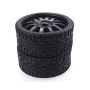 Ruedas Touring 1/8 (Rally Game) de llanta negra pack 2 ruedas