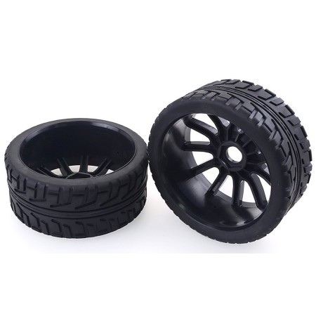 Ruedas Touring 1/8 (Rally Game) de llanta negra