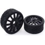 Ruedas Touring 1/8 (Rally Game) de llanta negra pack 2 ruedas