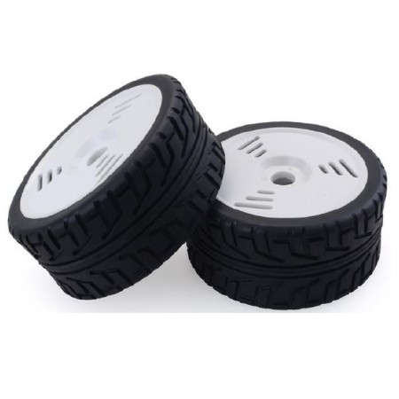 Ruedas Touring 1/8 (Rally Game) de llanta blanca lenticular