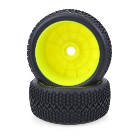 Ruedas Buggy 1/8 Llanta Amarilla Lenticular