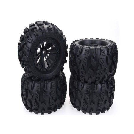 Ruedas Monster Truck 1/10 Llanta Negra