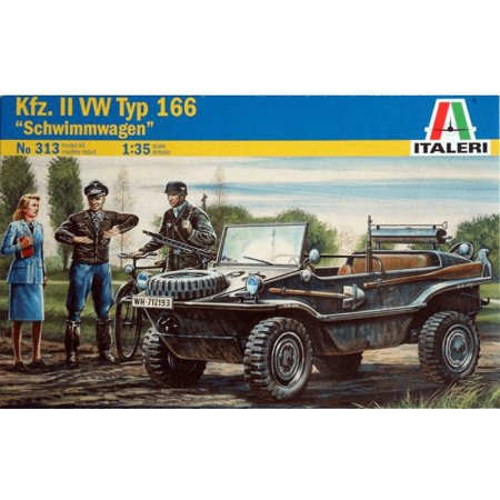 Vehículo Militar Schwimmwagen KFZ II VW Maqueta de Plástico Italeri