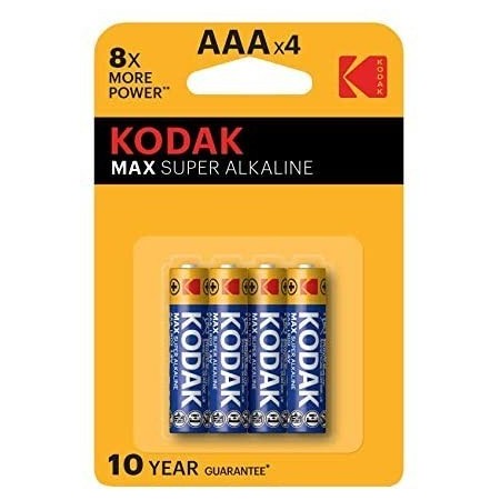 Kit 4 pilas alcalinas KODAK LR03-AAA 1,5V