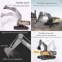 Excavadora RC Modelo Volvo Semi Metálica 22 canales 1/14