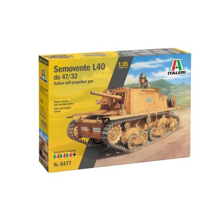 Maqueta del Tanque Italeri Semovente L40 da 47/32 1/35