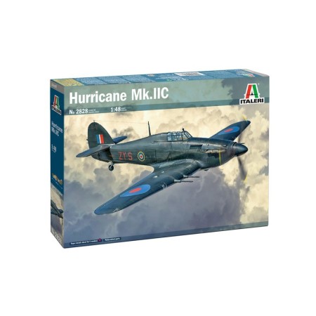 Maqueta del Avión Militar Italeri Hurricane Mk.IIC 1/48