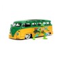 Furgoneta 1962 VW Bus Tortugas Ninja con figura Leonardo