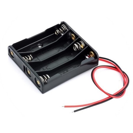 Portapilas AAA X4 conector Tamiya