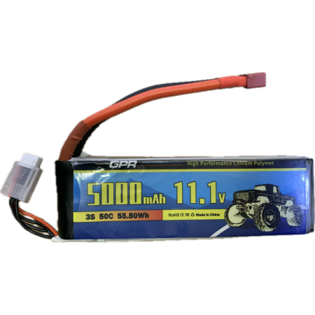 Batería Lipo 11.1V (3S) 5000mAh 50C (T-Dean)
