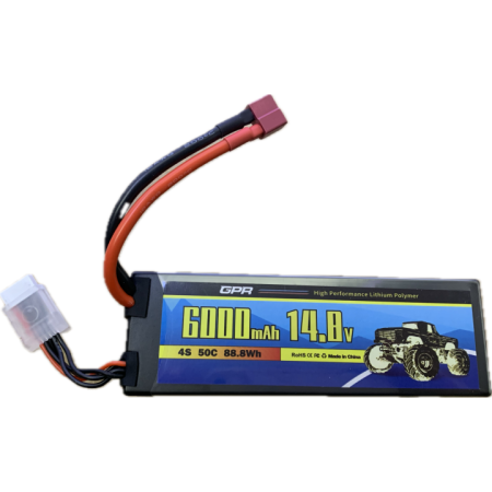 Batería Lipo 14.8V (4S) 6000mAh 50C Hardcase (T-Dean)