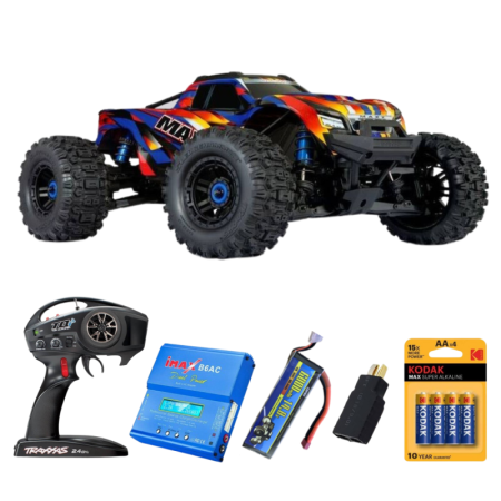 Pack Traxxas Wide Maxx 1/10 Amarillo Con 4 Accesorios